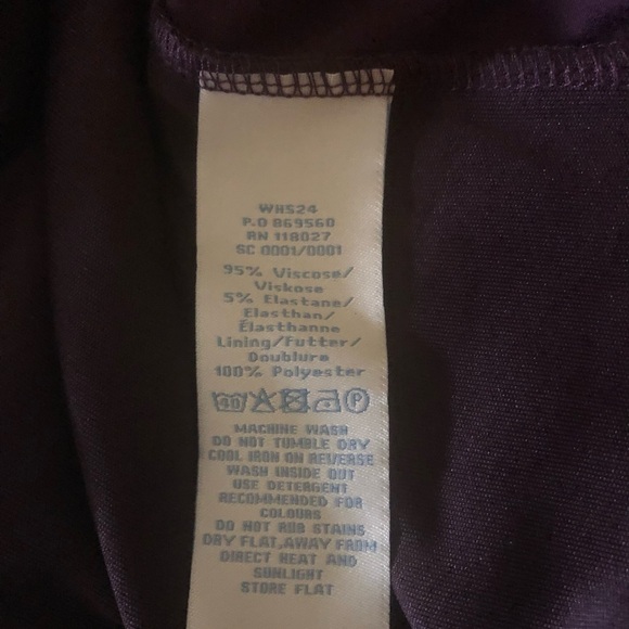 🥳B-DAY SALE❤️BODEN Plum Faux Wrap Ruched Long Sleeve Dress Size 16L - Picture 8 of 8